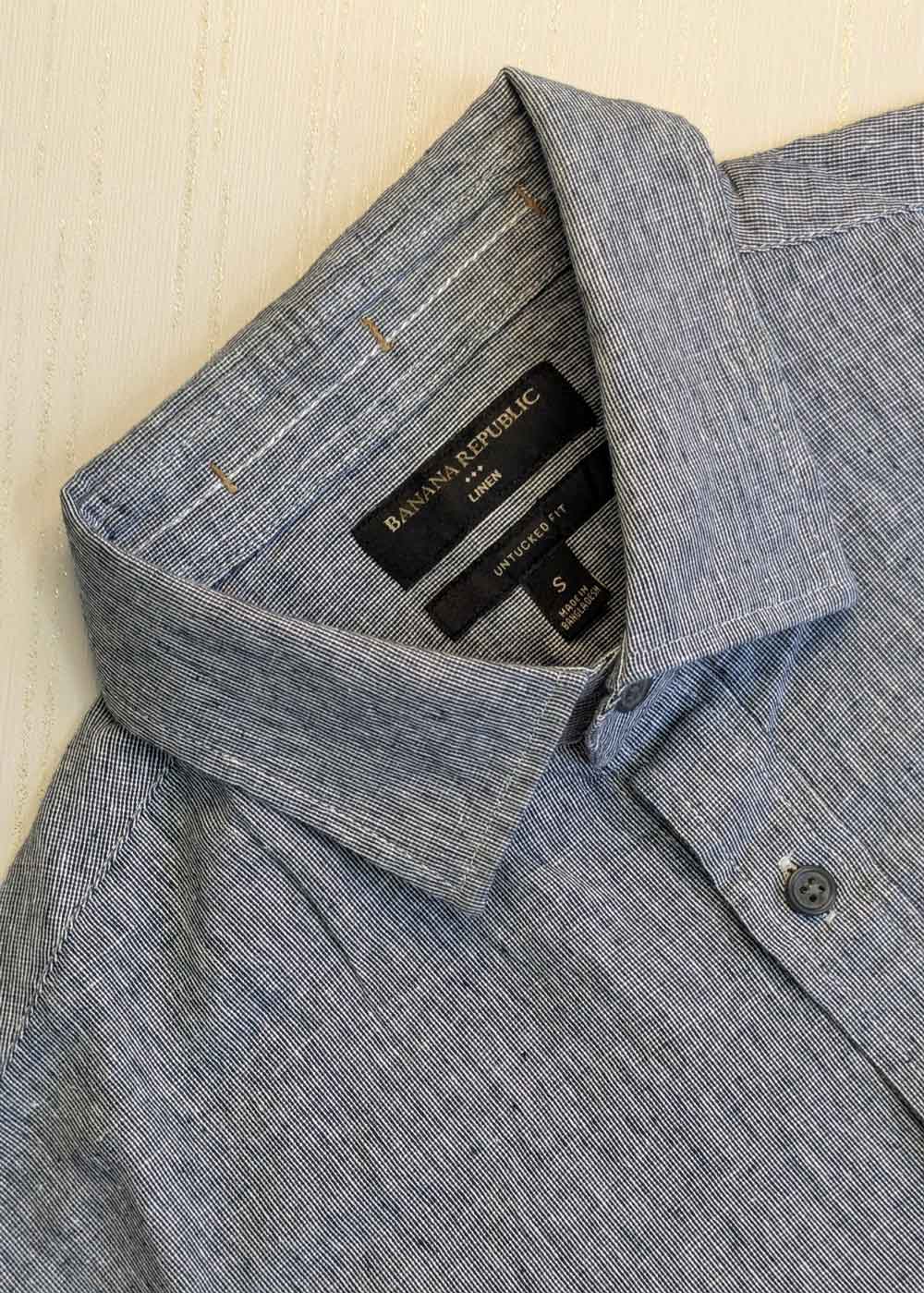 Banana Republic Casual Linen Shirt – Medium – Full Sleeves