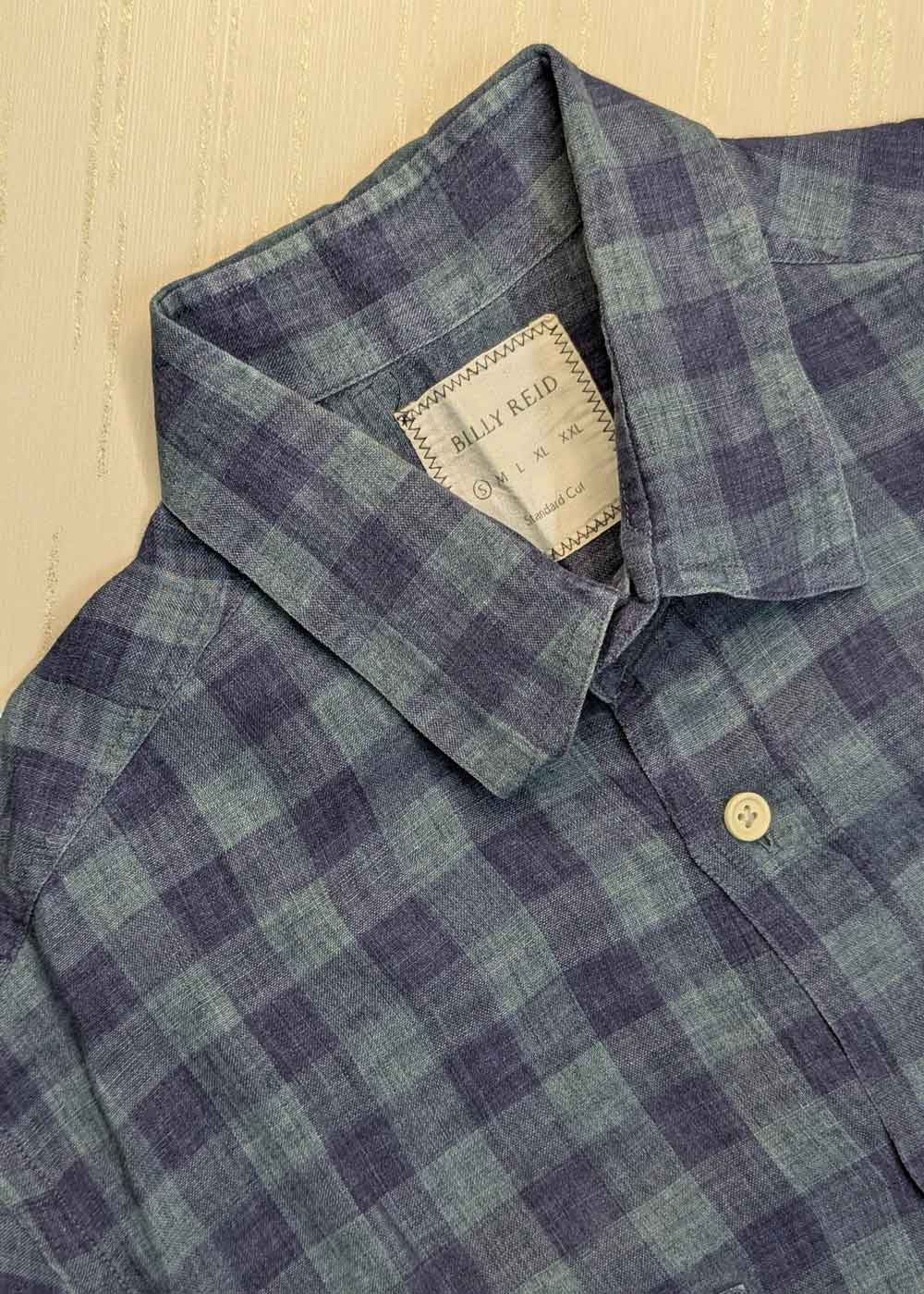 Billy Reid Casual Linen Shirt – Medium – Half Sleeves