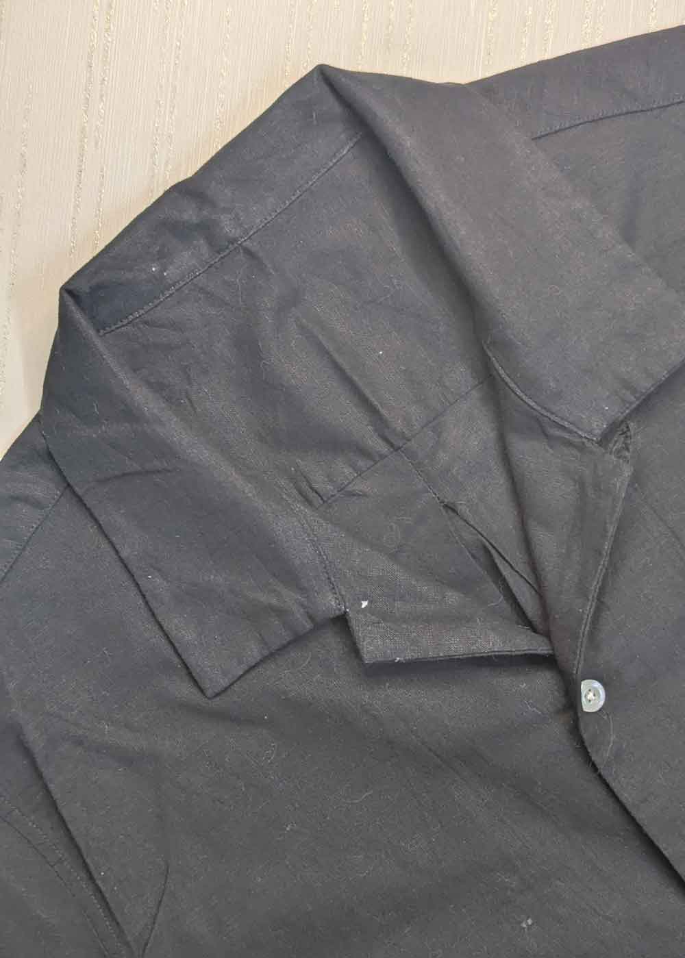 Black Casual Bushirt – Medium – Half Sleeves