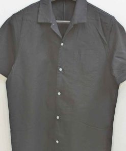 Alternative view of Black Casual Bushirt – Medium – Half Sleeves