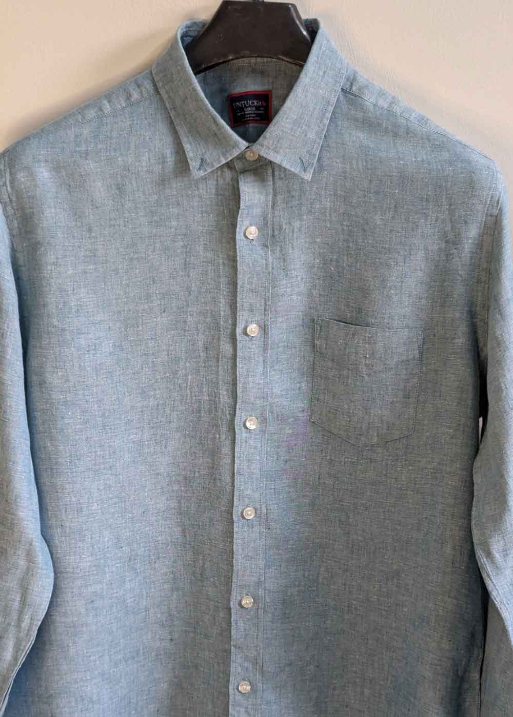 UNTUCKit Casual Linen Shirt – Large – Full Sleeves - Image 2